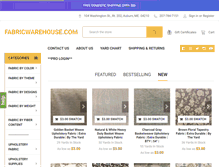 Tablet Screenshot of fabricwarehouse.com